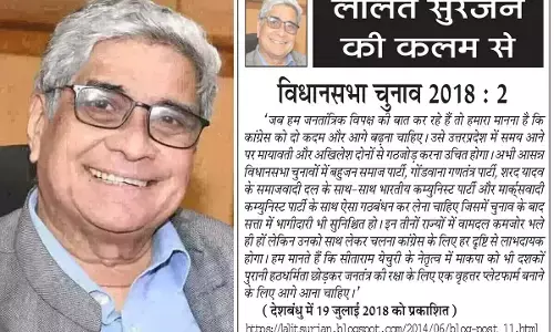ललित सुरजन की कलम से विधानसभा चुनाव 2018 : 2