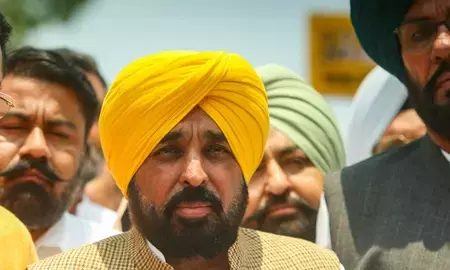 पंजाब: सीएम मान ने 61.82 करोड़ रुपए की धुस्सी बांध परियोजना की आधारशिला रखी
