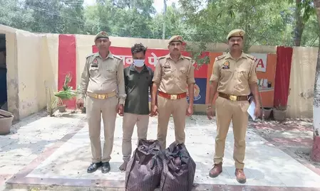 नोएडा : तस्करी का बड़ा खुलासा, 4.5 लाख रुपए कीमत का 21 किलो से अधिक गांजा बरामद