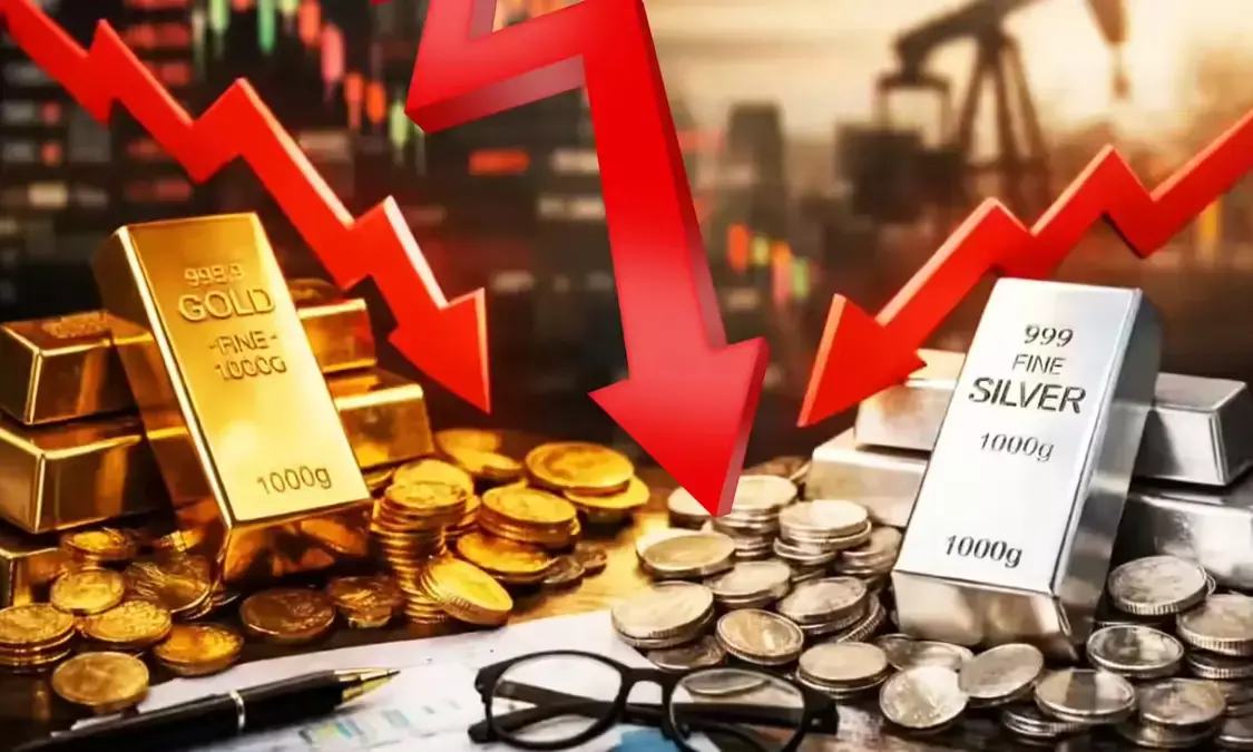 डॉलर की मजबूती से सोना-चांदी धड़ाम, बाजार में हड़कंप | Gold and silver  prices crash due to a strong dollar; market in turmoil.