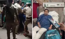 जीआईएमएस में देर रात हंगामा, कर्मचारियों ने पुलिस पर लाठीचार्ज का लगाया आरोप