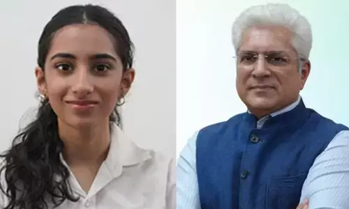 BJP विधायक कैलाश गहलोत की बेटी देविना बनीं सीयूईटी टॉपर, देविना को 3 विषय में 100 पर्सेंटाइल BJP विधायक कैलाश गहलोत की बेटी देविना बनीं सीयूईटी टॉपर, देविना को 3 विषय में 100 पर्सेंटाइल