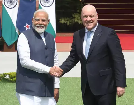 प्रधानमंत्री मोदी अगले सप्ताह करेंगे न्यूजीलैंड की पहली आधिकारिक यात्रा, पीएम क्रिस्टोफर लक्सन ने जताई खुशी प्रधानमंत्री मोदी अगले सप्ताह करेंगे न्यूजीलैंड की पहली आधिकारिक यात्रा, पीएम क्रिस्टोफर लक्सन ने जताई खुशी