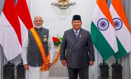 भारत-इंडोनेशिया:14 एमओयू पर सहमति छह फैसले घोषित भारत-इंडोनेशिया:14 एमओयू पर सहमति छह फैसले घोषित