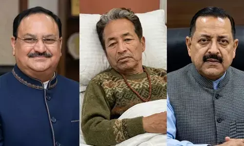 मेदांता पहुँचे नड्डा और जितेंद्र सिंह: सोनम वांगचुक का हाल जाना मेदांता पहुँचे नड्डा और जितेंद्र सिंह: सोनम वांगचुक का हाल जाना
