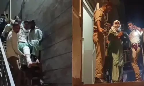 हापुड़ के निजी अस्पताल में भीषण आग