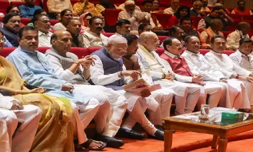 मंगल मिलन में जुटा एनडीए, पीएम मोदी की मौजूदगी में संसद की रणनीति पर मंथन; एंटी पेपर लीक बिल पर रही खास चर्चा