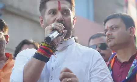 विधानसभा से नदारद रहने वाले तेजस्वी जनता का भरोसा खो चुके हैं: चिराग पासवान विधानसभा से नदारद रहने वाले तेजस्वी जनता का भरोसा खो चुके हैं: चिराग पासवान