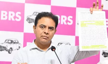 तेलंगाना: केटीआर ने कांग्रेस पर वादा पूरा न करने का लगाया आरोप, राहुल गांधी के आवास पर विरोध प्रदर्शन की धमकी दी तेलंगाना: केटीआर ने कांग्रेस पर वादा पूरा न करने का लगाया आरोप, राहुल गांधी के आवास पर विरोध प्रदर्शन की धमकी दी