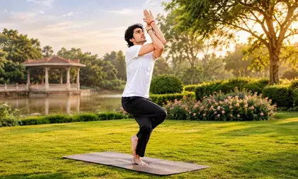 गरुड़ासन से दूर होगी शरीर की जकड़न गरुड़ासन से दूर होगी शरीर की जकड़न