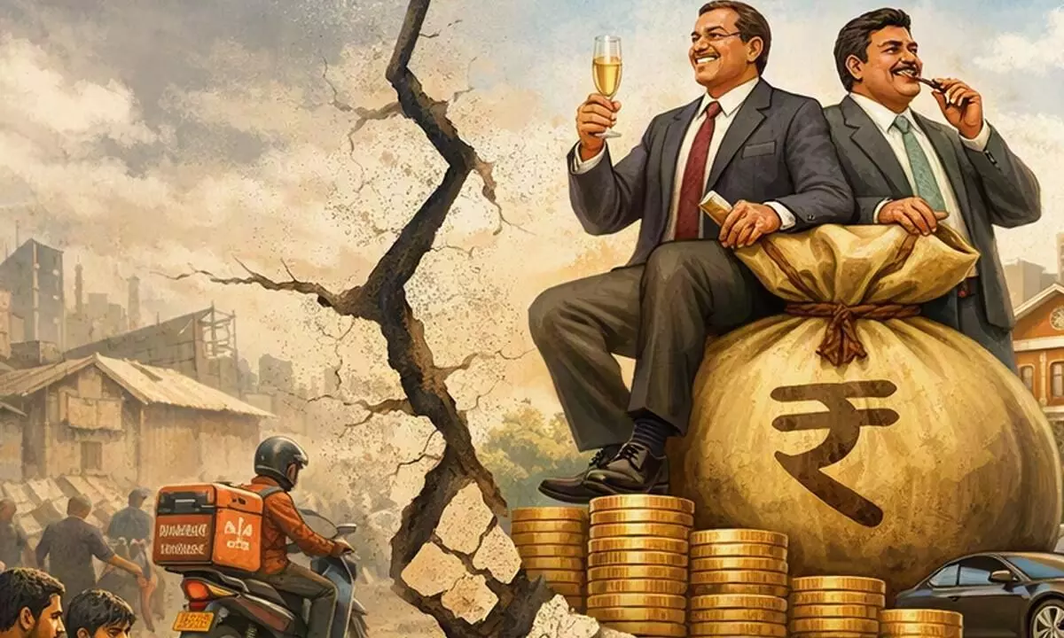 भारत में बढ़ती असमानता और सिकुड़ते अवसर भारत में बढ़ती असमानता और सिकुड़ते अवसर