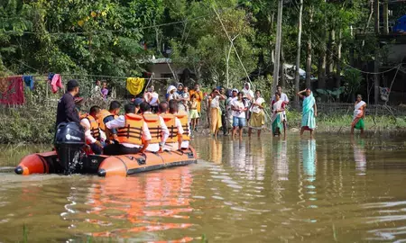 असम में बाढ़ से 15 जिलों के 1.68 लाख लोग प्रभावित, 133 राहत शिविर संचालित