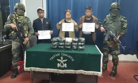 मिजोरम में एंबुलेंस से हो रही थी 45 करोड़ की ड्रग्स तस्करी, महिला समेत 3 गिरफ्तार