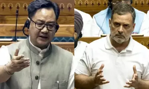 राहुल गांधी के बयान पर खुश हुए किरेन रिजिजू, महिला आरक्षण बिल को लेकर मांगा बिना शर्त समर्थन राहुल गांधी के बयान पर खुश हुए किरेन रिजिजू, महिला आरक्षण बिल को लेकर मांगा बिना शर्त समर्थन