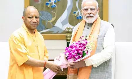नई दिल्ली में PM मोदी से मिले CM योगी आदित्यनाथ; भाजपा के राष्ट्रीय अध्यक्ष नितिन नवीन से भी की शिष्टाचार मुलाकात नई दिल्ली में PM मोदी से मिले CM योगी आदित्यनाथ; भाजपा के राष्ट्रीय अध्यक्ष नितिन नवीन से भी की शिष्टाचार मुलाकात