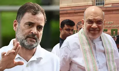 राहुल गांधी का तीखा हमला - बोले, अमित शाह की इमेज का गुब्बारा फट चुका