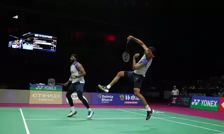 हमने अपना सब कुछ झोंक दिया, बीडब्ल्यूएफ वर्ल्ड चैंपियनशिप से बाहर होने के बाद बोले सात्विक-चिराग हमने अपना सब कुछ झोंक दिया, बीडब्ल्यूएफ वर्ल्ड चैंपियनशिप से बाहर होने के बाद बोले सात्विक-चिराग
