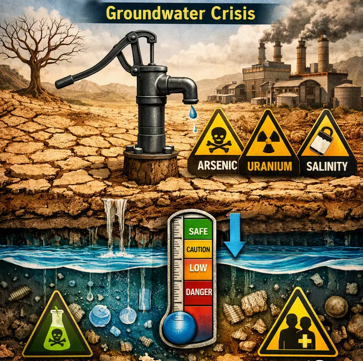 भूजल की भयावह परिस्थिति भूजल की भयावह परिस्थिति