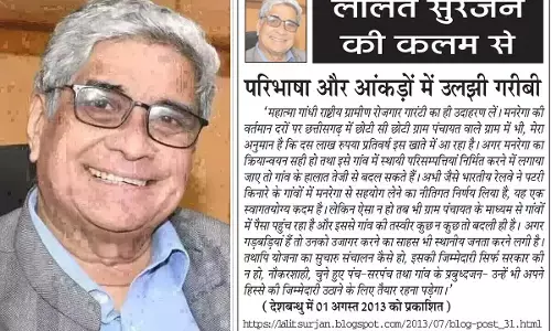 ललित सुरजन की कलम से परिभाषा और आंकड़ों में उलझी गरीबी ललित सुरजन की कलम से परिभाषा और आंकड़ों में उलझी गरीबी