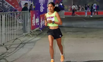 भागीरथी ने की 2 घंटे 51 मिनट में 42 किमी दौड़ पूरी