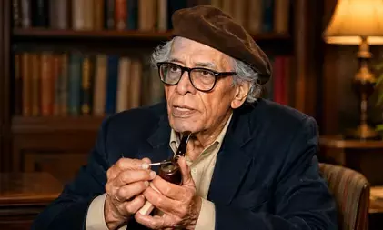 गांव के कलाकारों को थिएटर सिखाने पहुंचे हबीब तनवीर गांव के कलाकारों को थिएटर सिखाने पहुंचे हबीब तनवीर