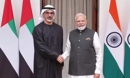 हैदराबाद हाउस : पीएम मोदी और अबू धाबी की द्विपक्षीय संबंधों पर की चर्चा