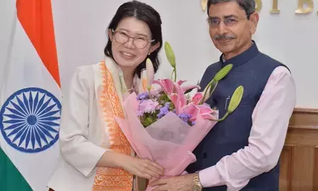 जापान की मंत्री कुनिमित्सु अयानो का कोलकाता दौरा जापान की मंत्री कुनिमित्सु अयानो का कोलकाता दौरा
