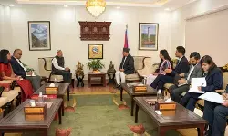 नेपाल के विदेश मंत्री से मुलाकात :भारतीय राजदूत नेपाल के विदेश मंत्री से मुलाकात :भारतीय राजदूत