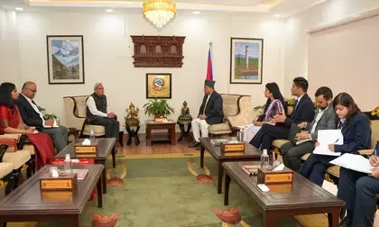 नेपाल के विदेश मंत्री से मुलाकात :भारतीय राजदूत