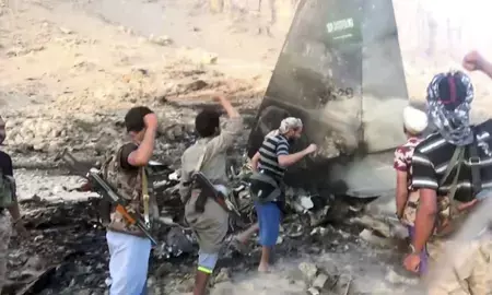 यमन के मारिब में सऊदी के हथियारबंद टोही ड्रोन को मार गिराया यमन के मारिब में सऊदी के हथियारबंद टोही ड्रोन को मार गिराया