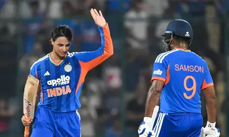तीसरा टी20: अभिषेक का तूफानी शतक, अफगानिस्तान के खिलाफ भारत की सबसे बड़ी जीत, सीरीज में 3-0 से क्लीन स्वीप तीसरा टी20: अभिषेक का तूफानी शतक, अफगानिस्तान के खिलाफ भारत की सबसे बड़ी जीत, सीरीज में 3-0 से क्लीन स्वीप