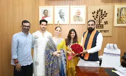 सिद्धार्थ मल्होत्रा, तमन्ना भाटिया, एकता कपूर ने बिहार के मुख्यमंत्री सम्राट चौधरी से मुलाकात की