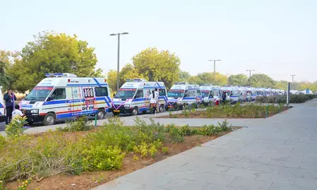 गुजरात : आदिवासी क्षेत्रों में इमरजेंसी हेल्थकेयर मजबूत करने की पहल, रिस्पॉन्स टाइम आधा करना लक्ष्य गुजरात : आदिवासी क्षेत्रों में इमरजेंसी हेल्थकेयर मजबूत करने की पहल, रिस्पॉन्स टाइम आधा करना लक्ष्य