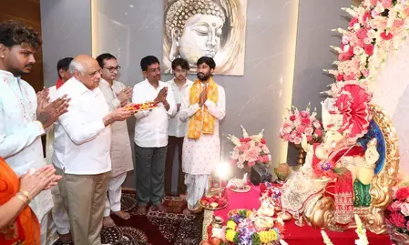 गुजरात: मुख्यमंत्री ने गणेशोत्सव में लिया हिस्सा, राज्य के लोगों की खुशहाली के लिए प्रार्थना की गुजरात: मुख्यमंत्री ने गणेशोत्सव में लिया हिस्सा, राज्य के लोगों की खुशहाली के लिए प्रार्थना की