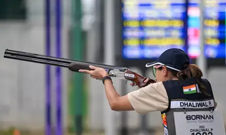 राष्ट्रपति और खेल मंत्री ने कांस्य पदक जीतने वाली महिला स्कीट टीम को दी बधाई: एशियन गेम्स राष्ट्रपति और खेल मंत्री ने कांस्य पदक जीतने वाली महिला स्कीट टीम को दी बधाई: एशियन गेम्स