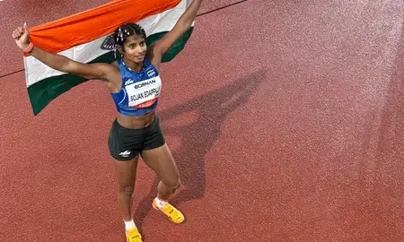 एंसी सोजन ने लॉन्ग जंप में जीता सिल्वर एंसी सोजन ने लॉन्ग जंप में जीता सिल्वर