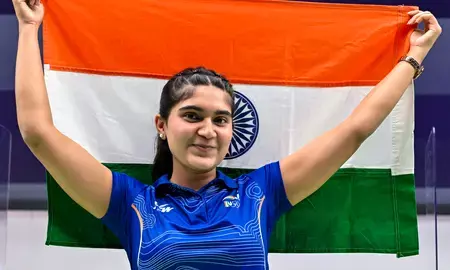 सिल्वर जीतने पर राष्ट्रपति ने दी ईशा सिंह को बधाई सिल्वर जीतने पर राष्ट्रपति ने दी ईशा सिंह को बधाई