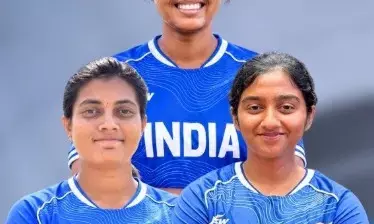 भारतीय महिला कंपाउंड आर्चरी टीम ने गोल्ड जीता भारतीय महिला कंपाउंड आर्चरी टीम ने गोल्ड जीता