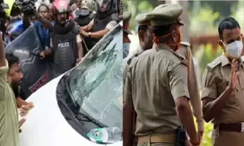 केरलम में सियासी हिंसा: यूथ कांग्रेस-एसएफआई भिड़े, भाजपा दफ्तर पर भी हमला; 160 कार्यकर्ताओं पर केस