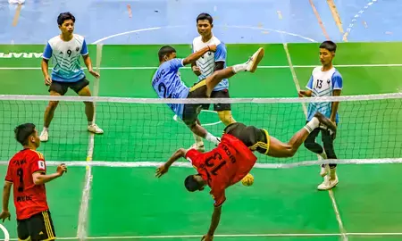 भारत के पुरुष क्वाड्रंट ने सेपकटकराव में ब्रॉन्ज मेडल जीता: एशियन गेम्स