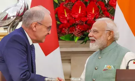 भारत-स्विट्जरलैंड साझेदारी को नई रफ्तार, माइग्रेशन से लेकर तकनीक तक 5 समझौतों पर सहमति भारत-स्विट्जरलैंड साझेदारी को नई रफ्तार, माइग्रेशन से लेकर तकनीक तक 5 समझौतों पर सहमति