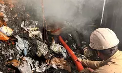 गाजियाबाद में कपड़ों के शोरूम में लगी भीषण आग, दमकल की चार गाड़ियों ने पाया काबू