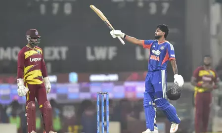 पहला टी20: अय्यर ने 43 गेंदों में जड़े नाबाद 102 रन,  भारत ने वेस्टइंडीज को 8 विकेट से रौंदा