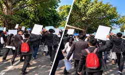 कॉकरोच प्रोटेस्ट में उतरे सुप्रीम कोर्ट के वकील, पुलिस ने पकड़ा, CJI सूर्यकांत के हस्तक्षेप के बाद रिहाई कॉकरोच प्रोटेस्ट में उतरे सुप्रीम कोर्ट के वकील, पुलिस ने पकड़ा, CJI सूर्यकांत के हस्तक्षेप के बाद रिहाई