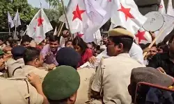 चुनाव आयोग कार्यालय के घेराव से पहले पटना में हाई अलर्ट, आर-ब्लॉक पर रोके गए प्रदर्शनकारी