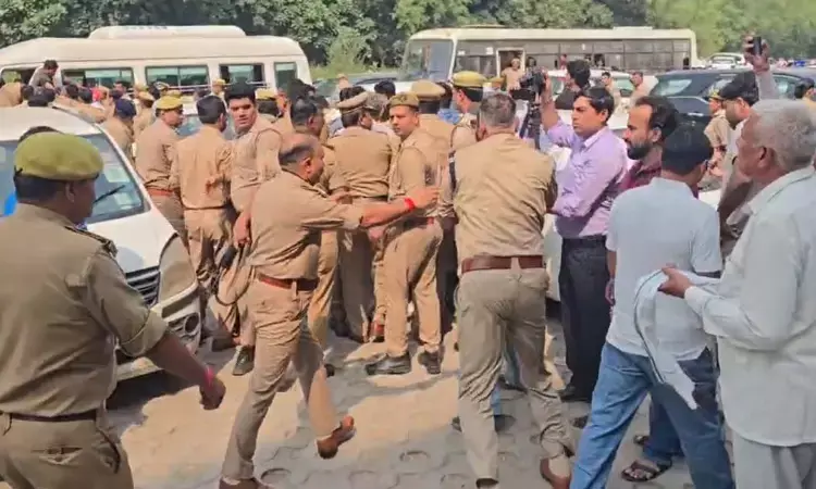 यमुना प्राधिकरण पर धरने से पहले किसानों पर कार्रवाई, कई हिरासत में