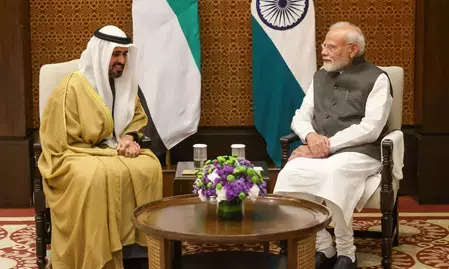 प्रधानमंत्री नरेंद्र मोदी से मिले यूएई के शेख थियाब बिन मोहम्मद बिन जायद अल नाहयान, द्विपक्षीय संबंधों पर हुई व्यापक चर्चा