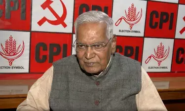 अरुणाचल में चीनी गतिविधियों की रिपोर्ट पर सीपीआई महासचिव डी. राजा ने जताई चिंता अरुणाचल में चीनी गतिविधियों की रिपोर्ट पर सीपीआई महासचिव डी. राजा ने जताई चिंता