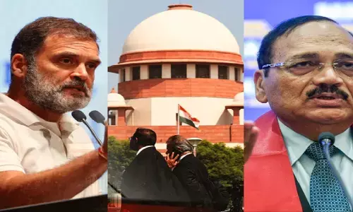राहुल गांधी के खिलाफ याचिका पर भड़के सीजेआई सूर्यकांत: वकील को लगाई फटकार राहुल गांधी के खिलाफ याचिका पर भड़के सीजेआई सूर्यकांत: वकील को लगाई फटकार
