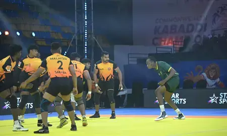 कॉमनवेल्थ कबड्डी चैंपियनशिप: सेमीफाइनल में युगांडा की केन्या से होगी भिड़ंत; श्रीलंका की पुरुष और महिला टीमें टॉप-4 में कॉमनवेल्थ कबड्डी चैंपियनशिप: सेमीफाइनल में युगांडा की केन्या से होगी भिड़ंत; श्रीलंका की पुरुष और महिला टीमें टॉप-4 में